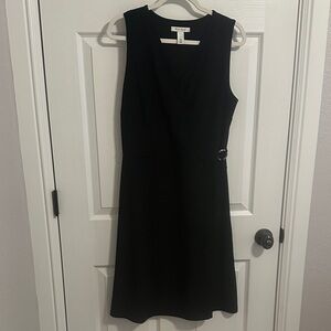 WHBM Black Sleeveless Sheath Dress